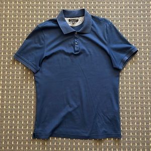 Banana Republic Navy Luxury Touch Short Sleeve Polo - [Men’s M]
